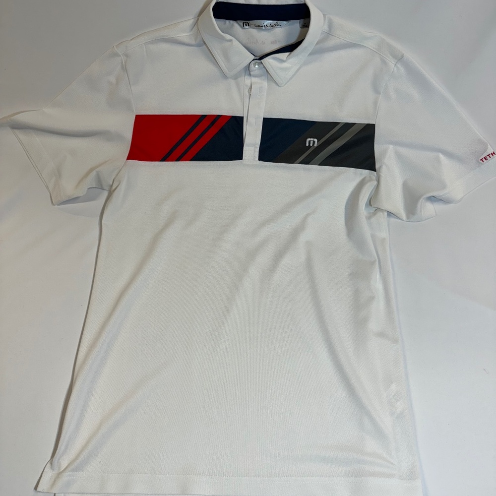 Travis Mathew Tetherow Short Sleeve Golf Polo White
